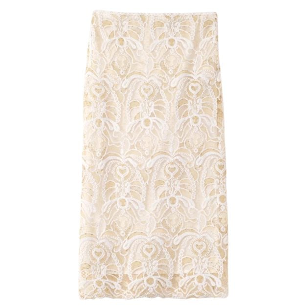 Fabiana Filippi lace skirt in white