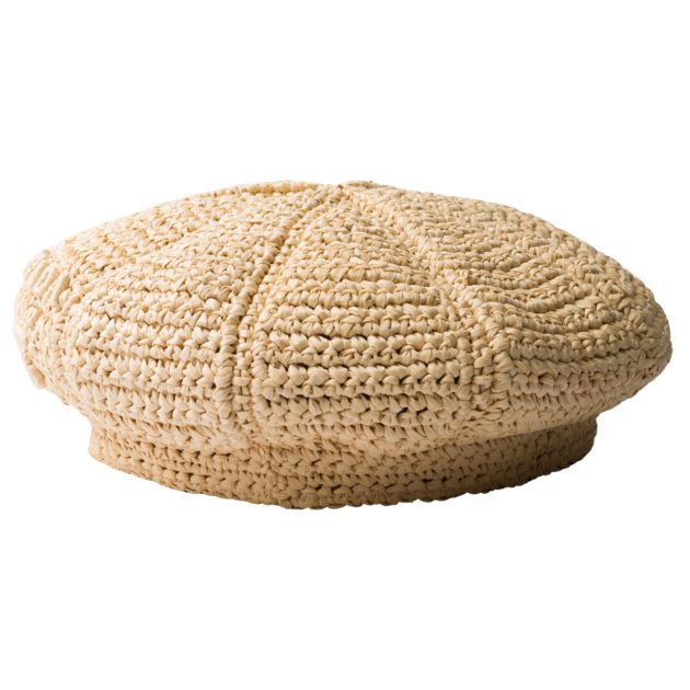 Prada woven fabric beret