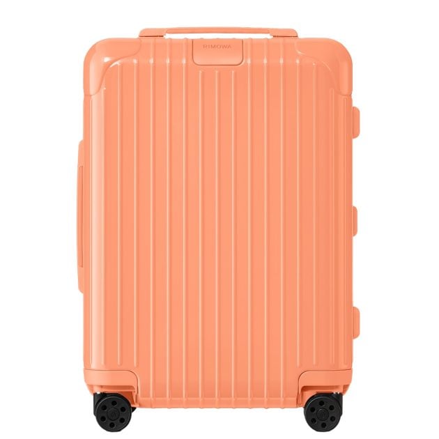 Rimowa carry-on suitcase in papaya orange colorway