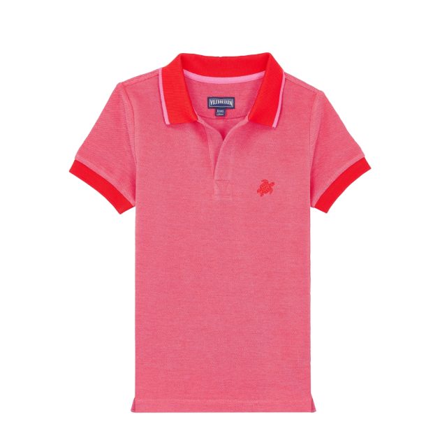 Vilebrequin boys cotton polo in red