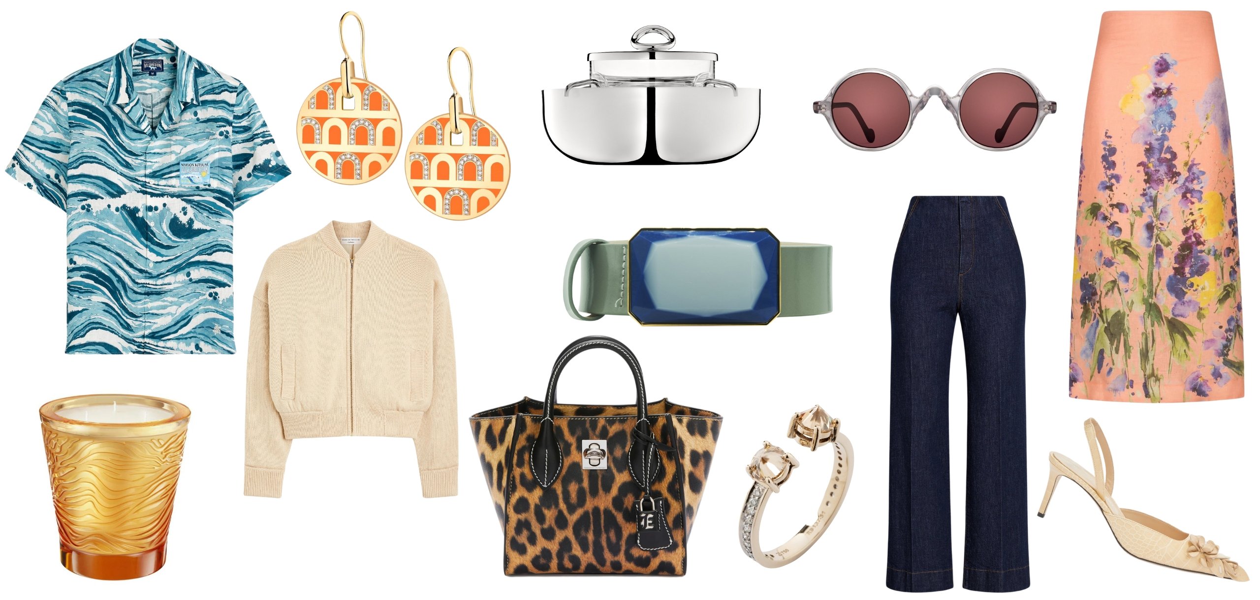 Collage of product images all from Bal Harbour Shops brands