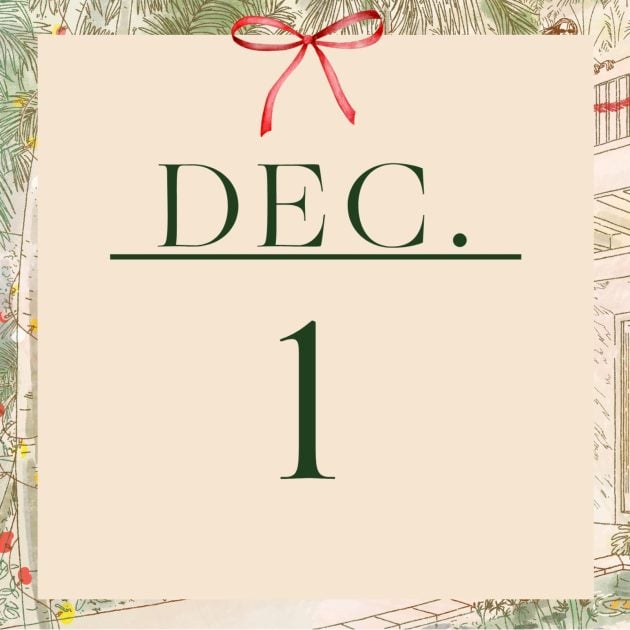 Graphic that has the word Dec. and number 1 in green