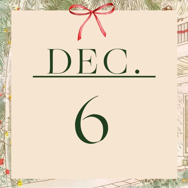 Graphic that has the word Dec. and number 6 in green