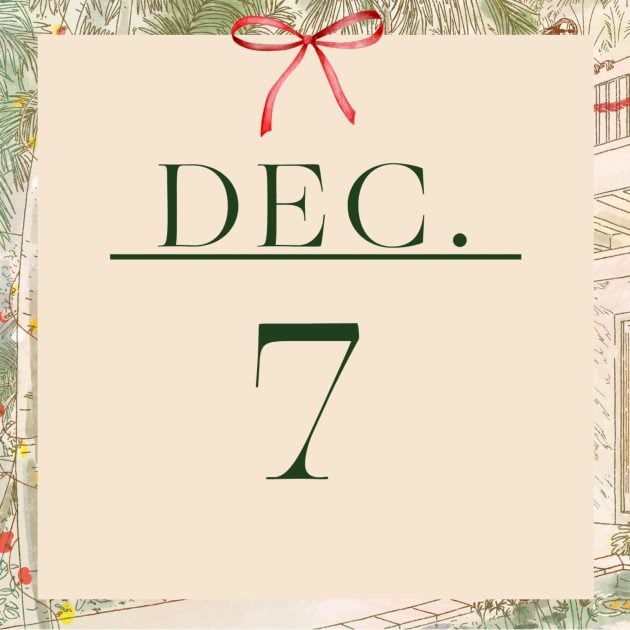 Graphic that has the word Dec. and number 7 in green
