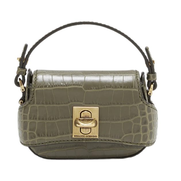 Ermanno Scervino tiny green bag with gold clasp