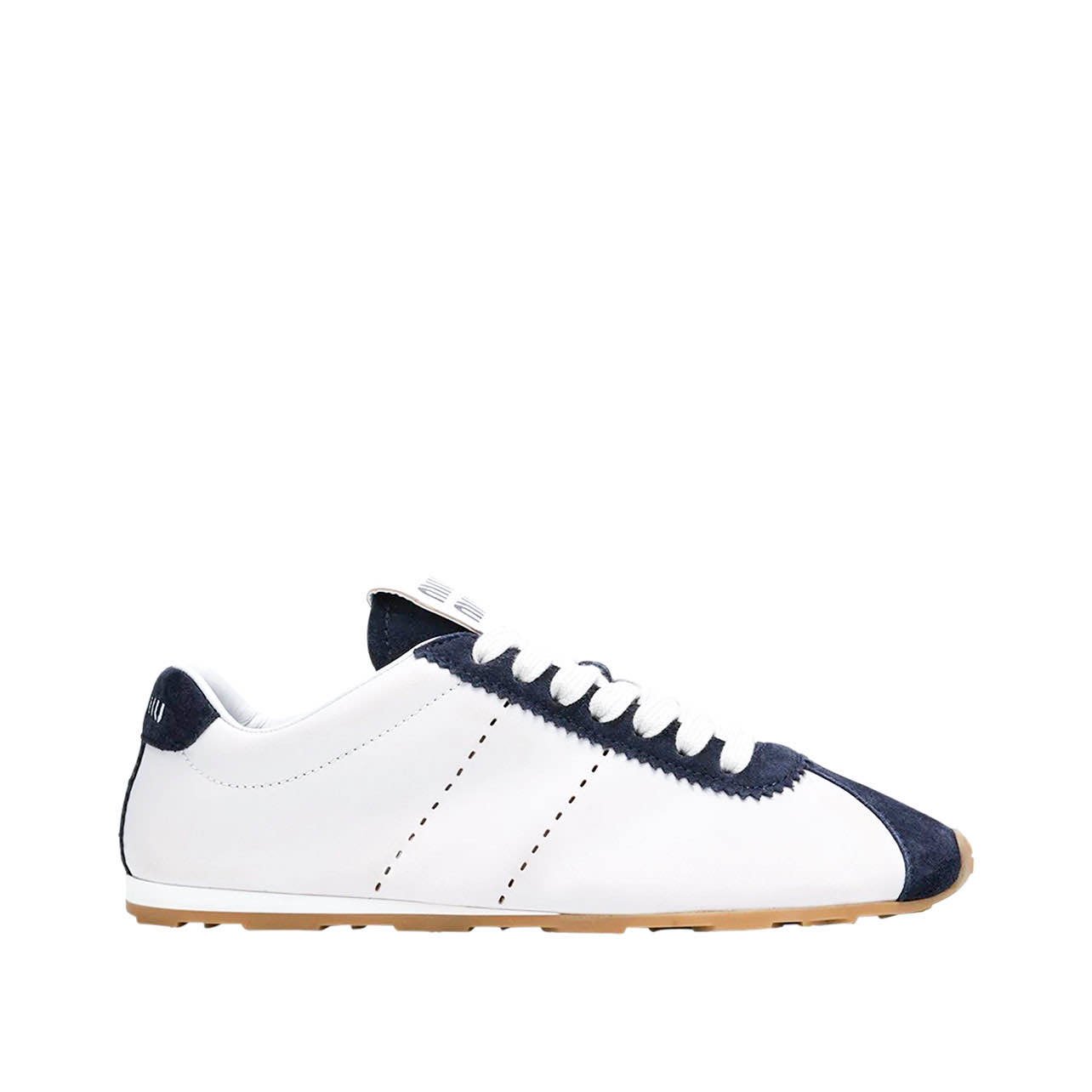 Miu Miu white and navy sneakers