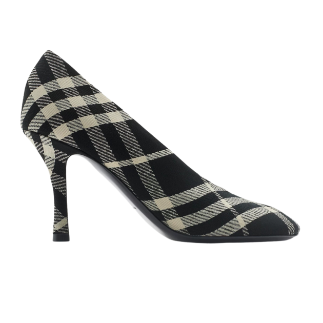 Burberry checked pump heels