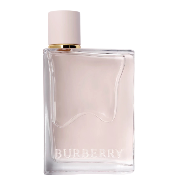 Burberry parfum bottle with pink liquid