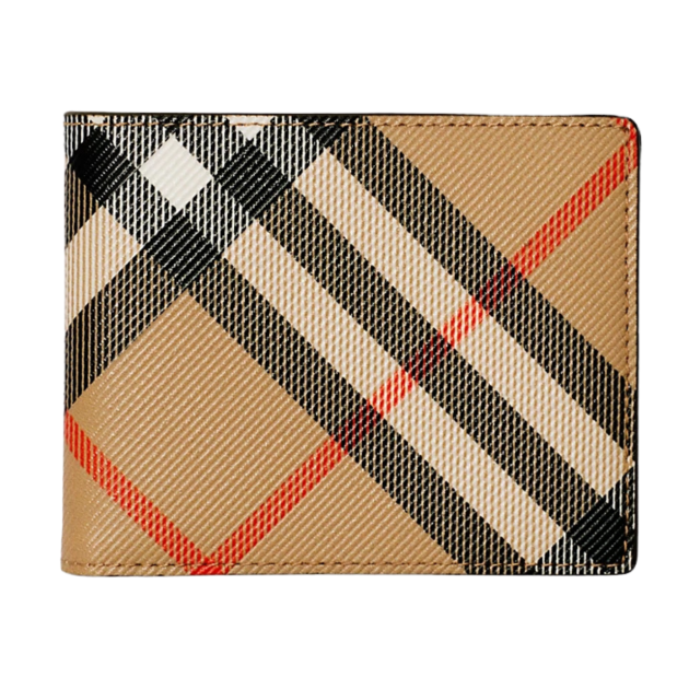 Burberry check bi-fold wallet