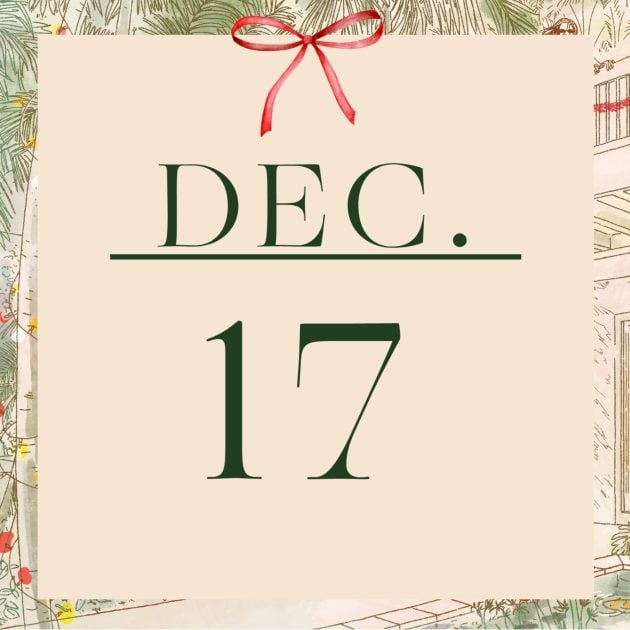Graphic that has the word Dec. and number 17 in green