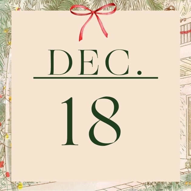 Graphic that has the word Dec. and number 18 in green