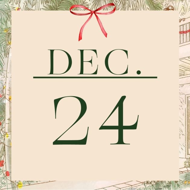 Graphic that has the word Dec. and number 24 in green