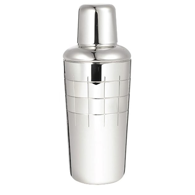 Christofle martini shaker and martini glass