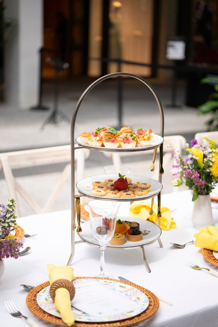 Guests enjoyed high tea treats by Avenue 31 Café