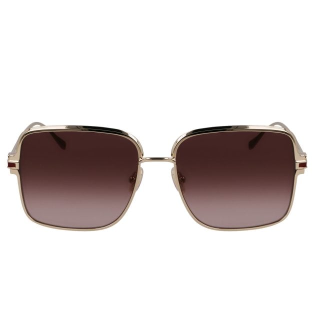 Ferragamo oversized sunglasses with gold rims