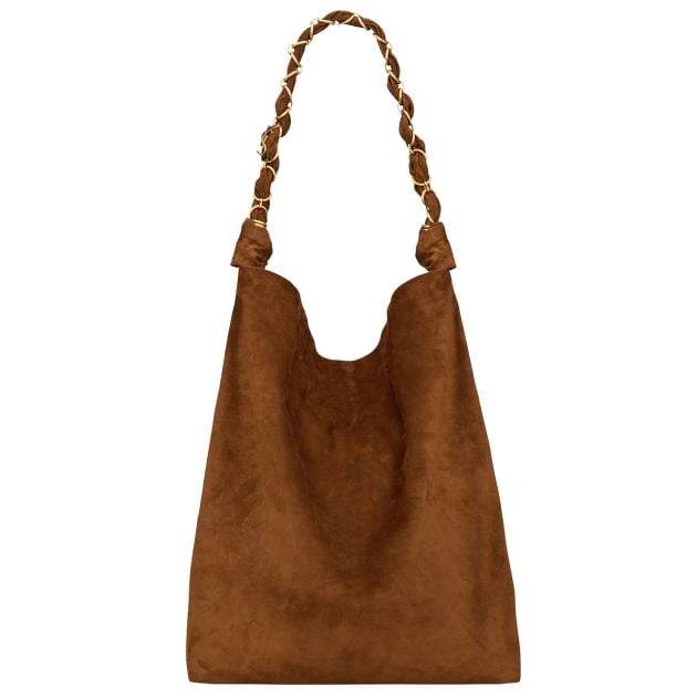Saint Laurent by Anthony Vaccarello hobo brown suede bag