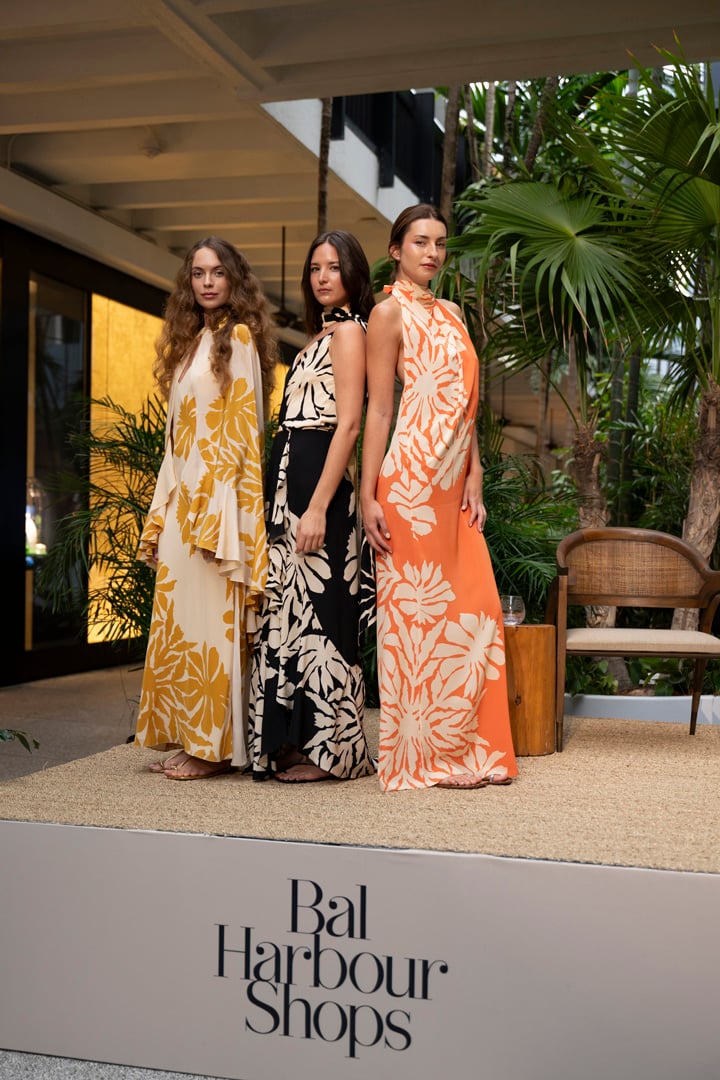 Models Anna Pereira, Alexa Stiegler & Viktoriya Avra in Johanna Ortiz