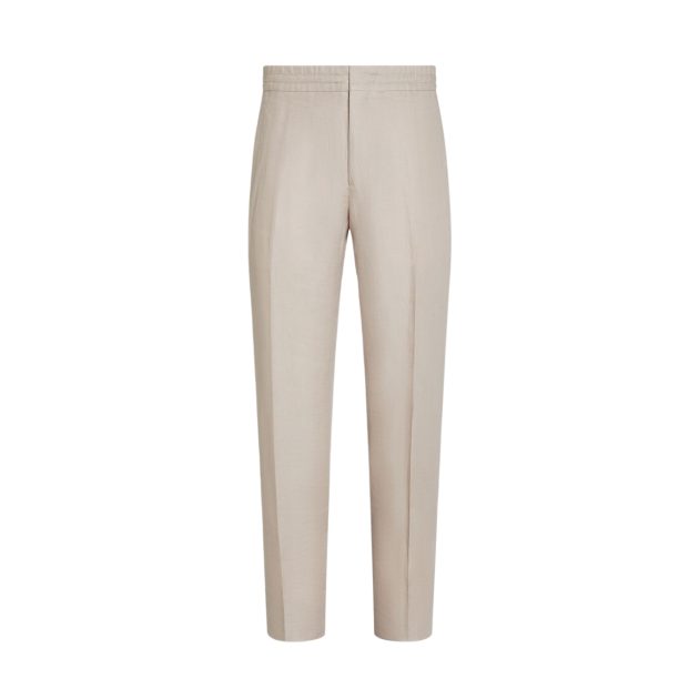 Zegna linen trousers in beige