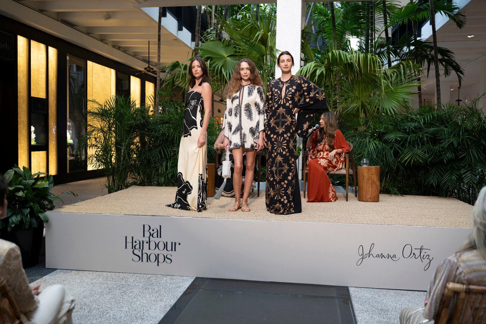 Models Alexa Stiegler, Anna Pereira & Viktoriya Avra in Johanna Ortiz