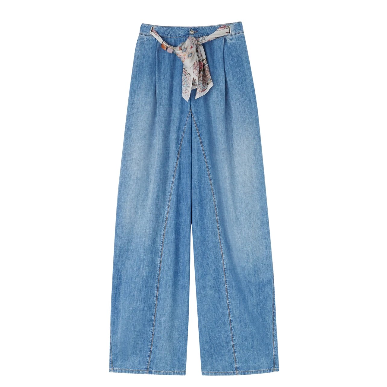 Ermanno Scervino palazzo jean with printed sash belt