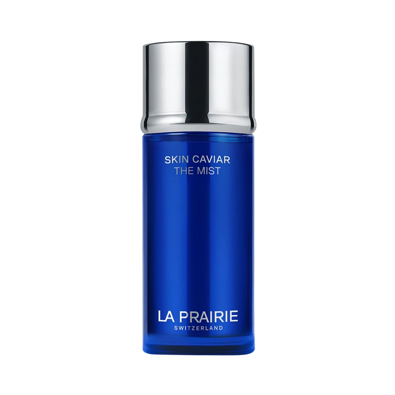 Neiman Marcus skin care face mist in a blue bottle and silver top