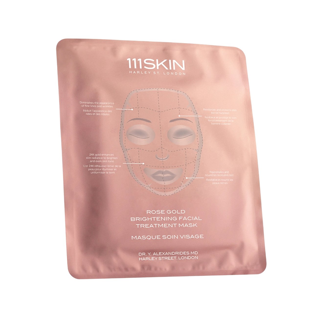 Neiman Marcus facial mask in rose gold packaging