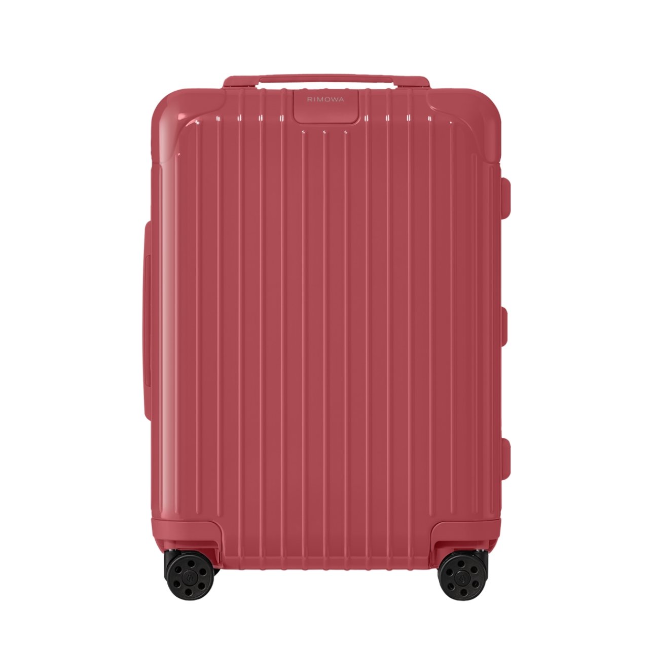 Rimowa lightweight suitcase in a gloss grenada pink