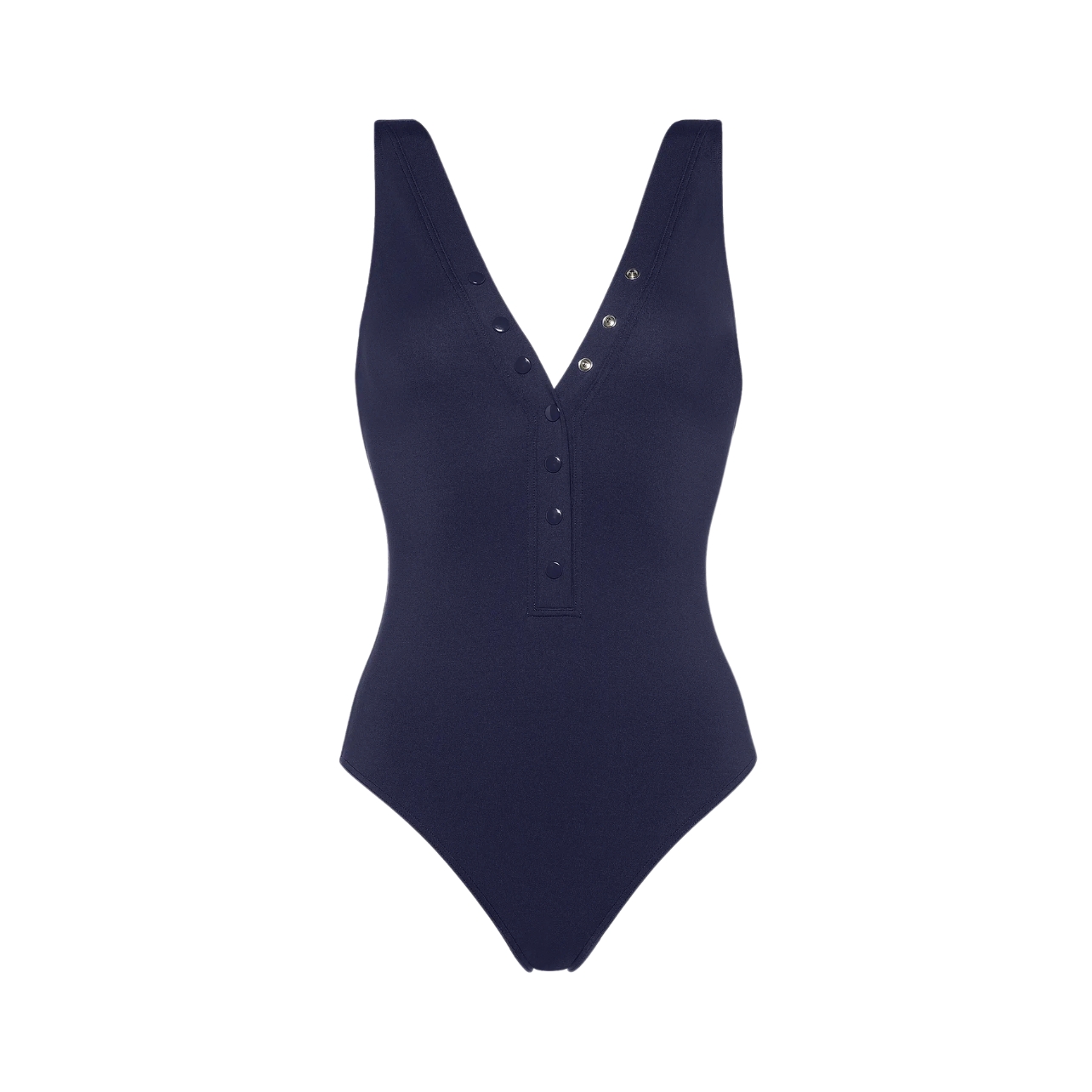 Eres navy button-up one-piece tank swimsuit