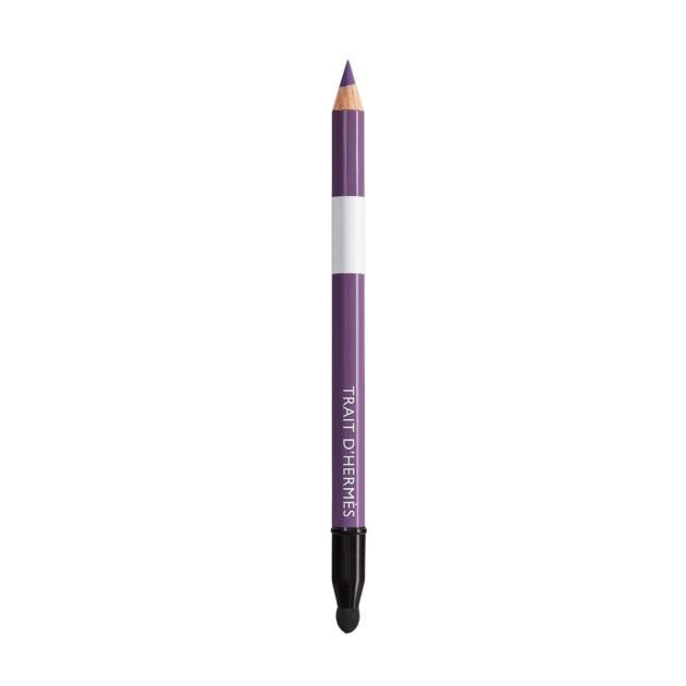 Hermes purple art eye pencil with a built in smudger for blending makeup