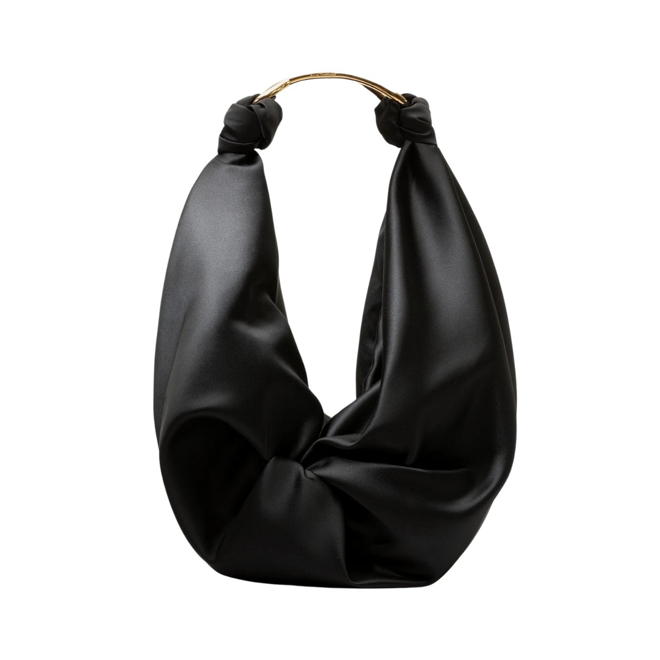 Silvia Tcherassi black bag with a gold-toned handle