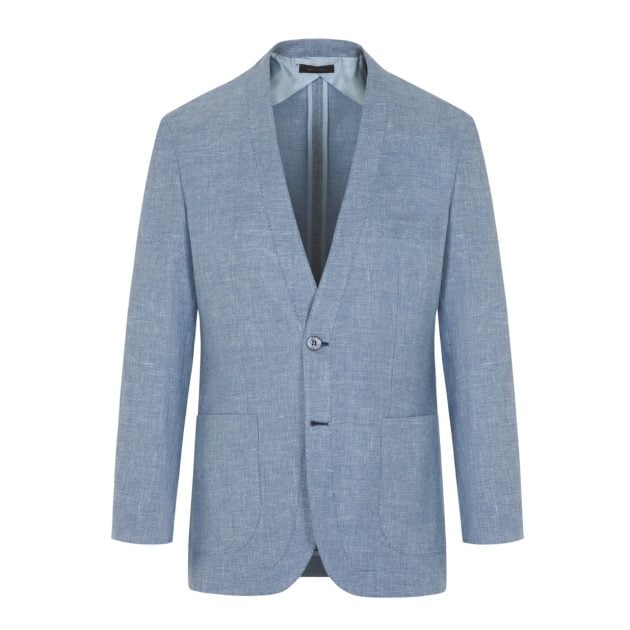 Brioni blue cardigan jacket