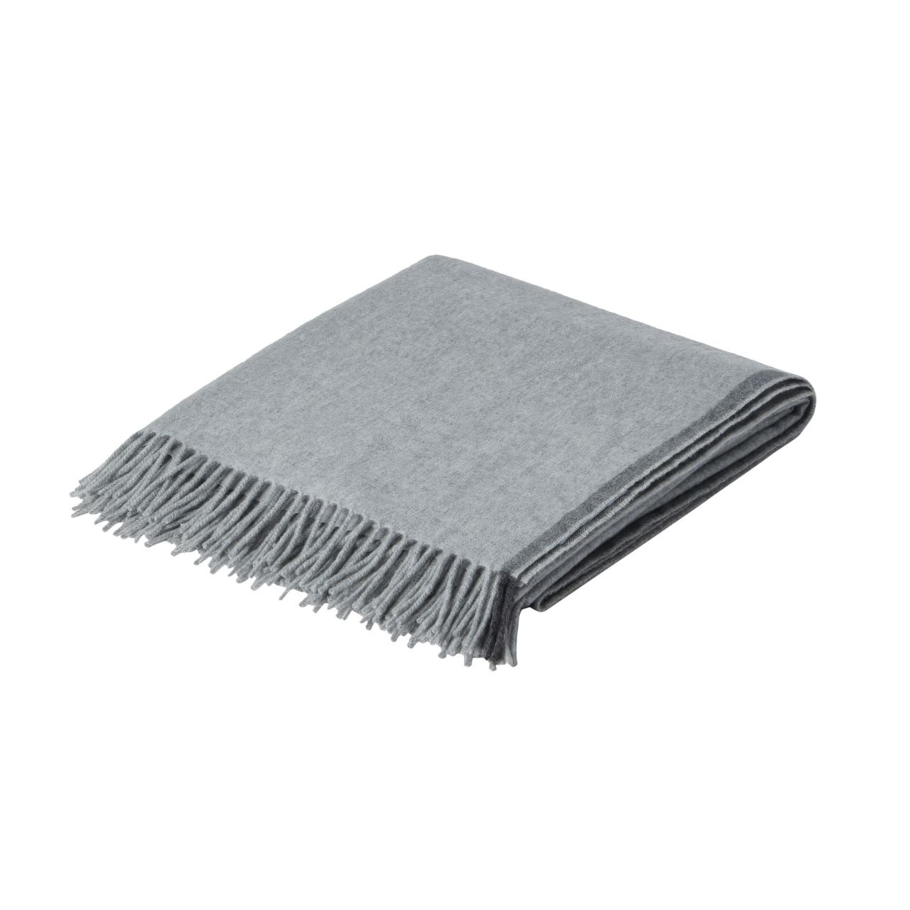 Brunello Cucinelli cashmere travel throw in grey