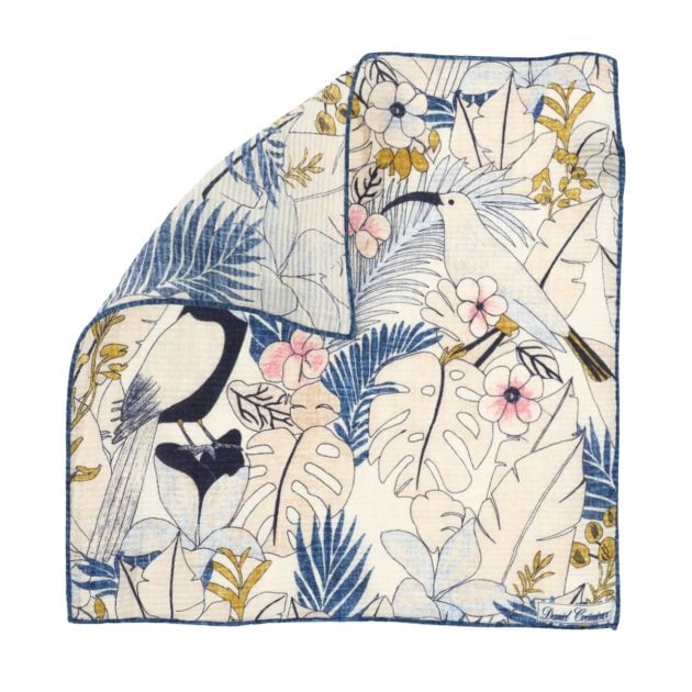 Cremieux printed pocket square