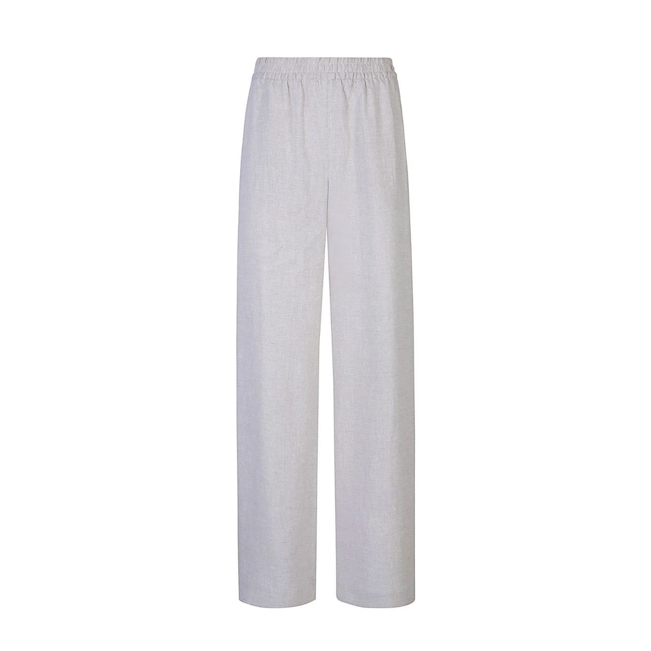 Eleventy sand colored palazzo pants made of linen and viscose