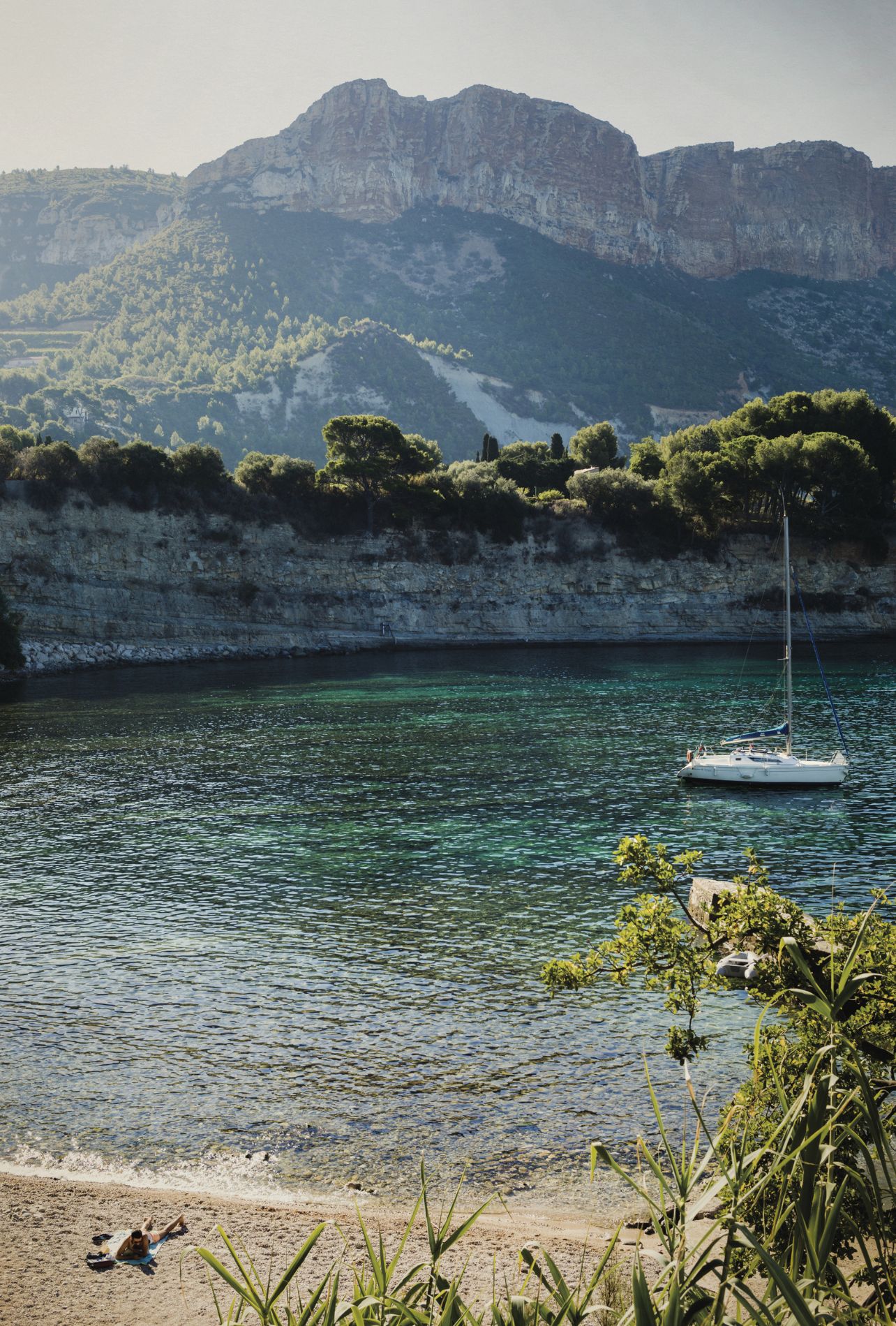 A Mediterranean fishing port in the South of France
