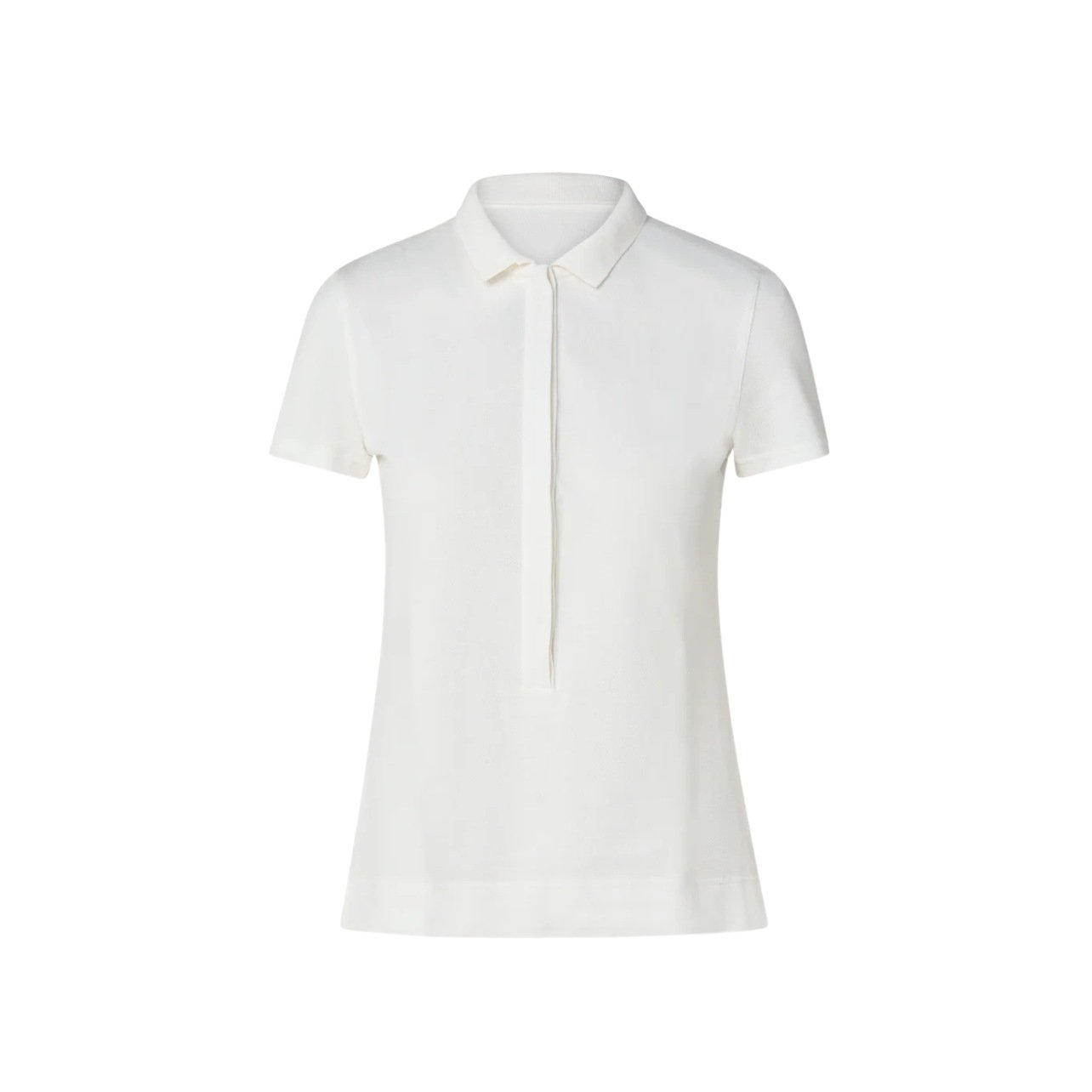Akris short sleeve white collared polo shirt