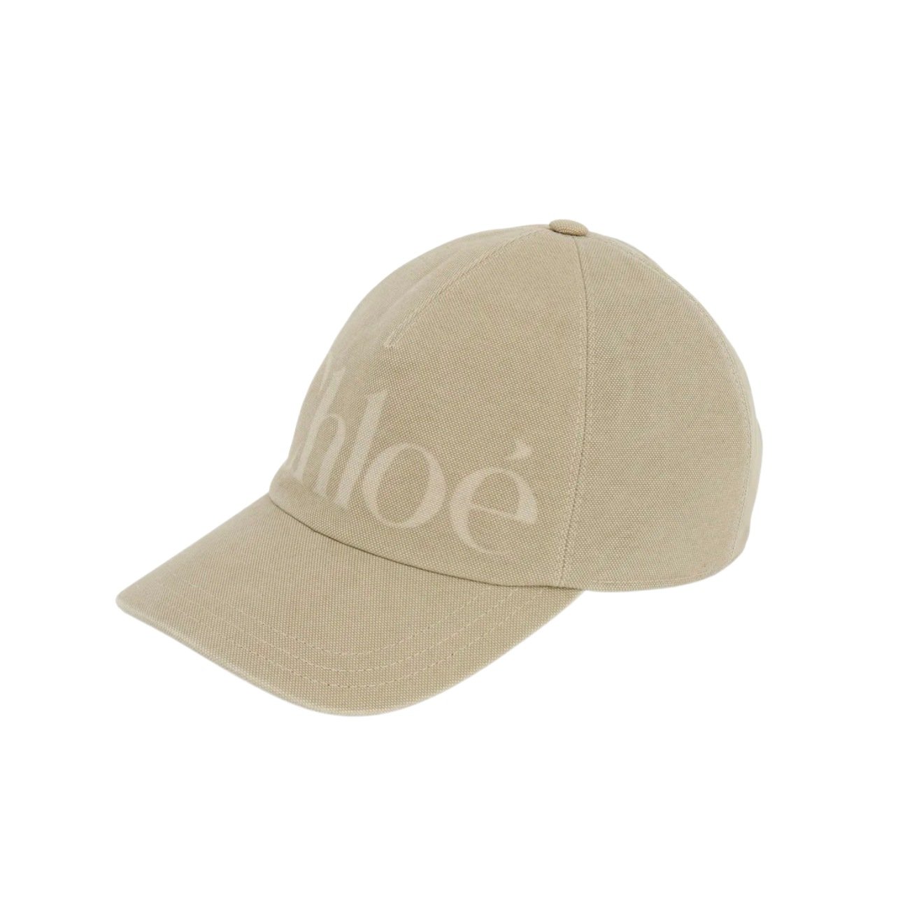 Chloe baseball cap in a beige washed cotton
