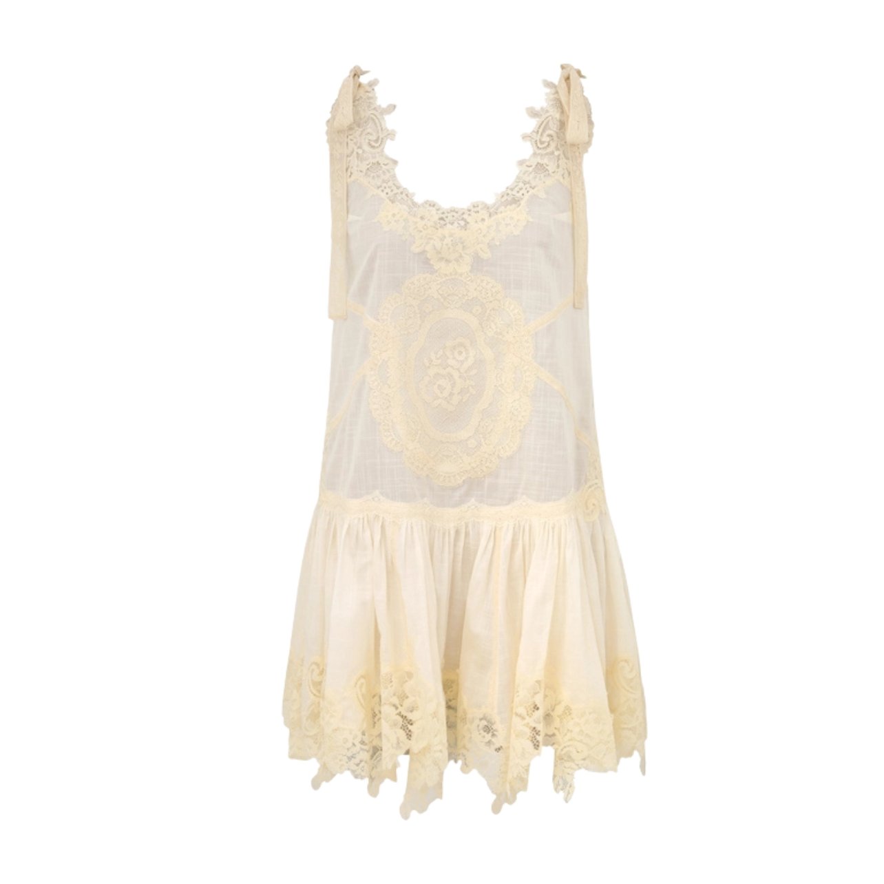 Zimmermann cascadian lace mini dress