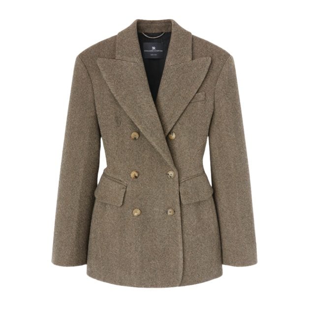 Ermanno Scervino double breasted jacket with tortoise buttons