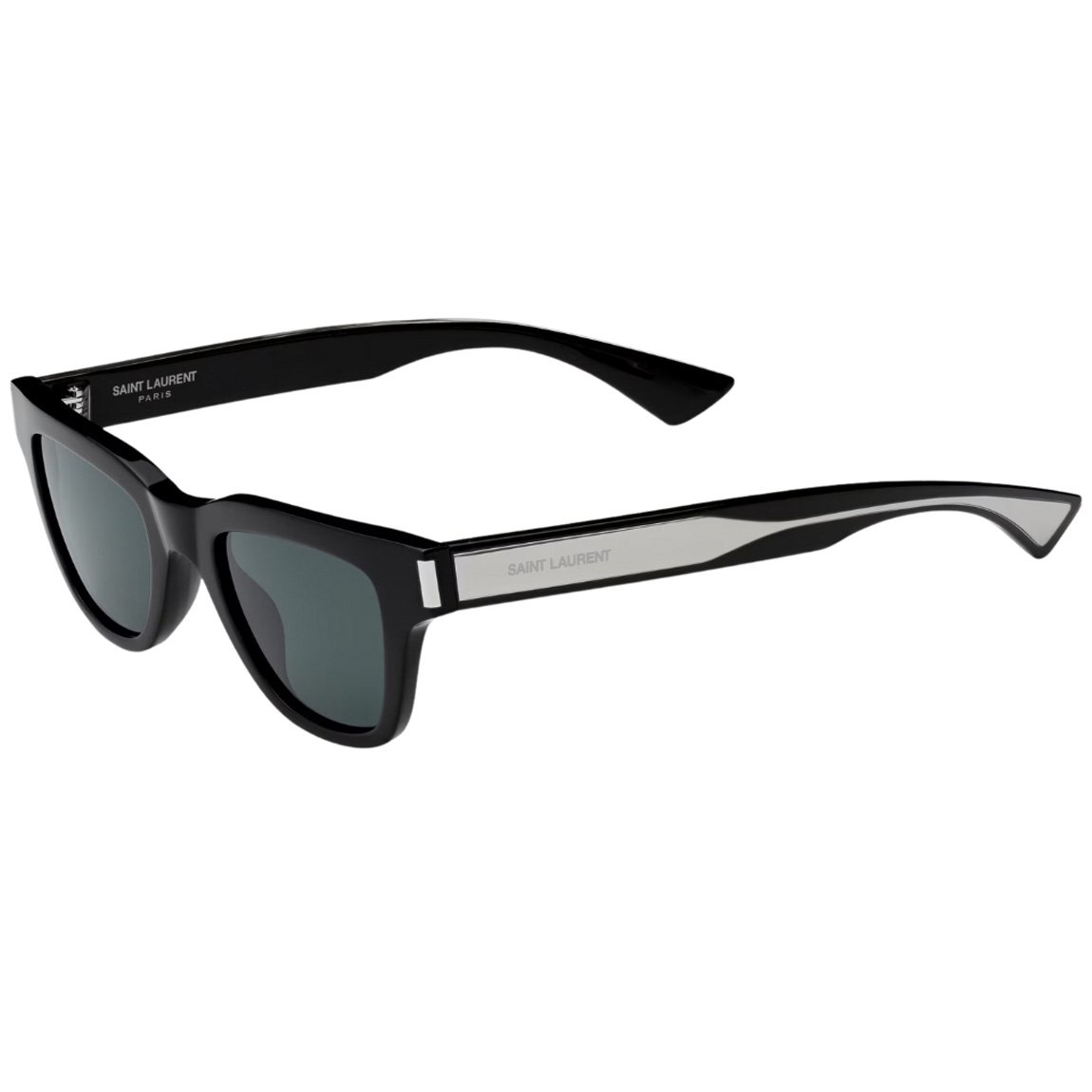Saint Laurent black crystal and silver sunglasses