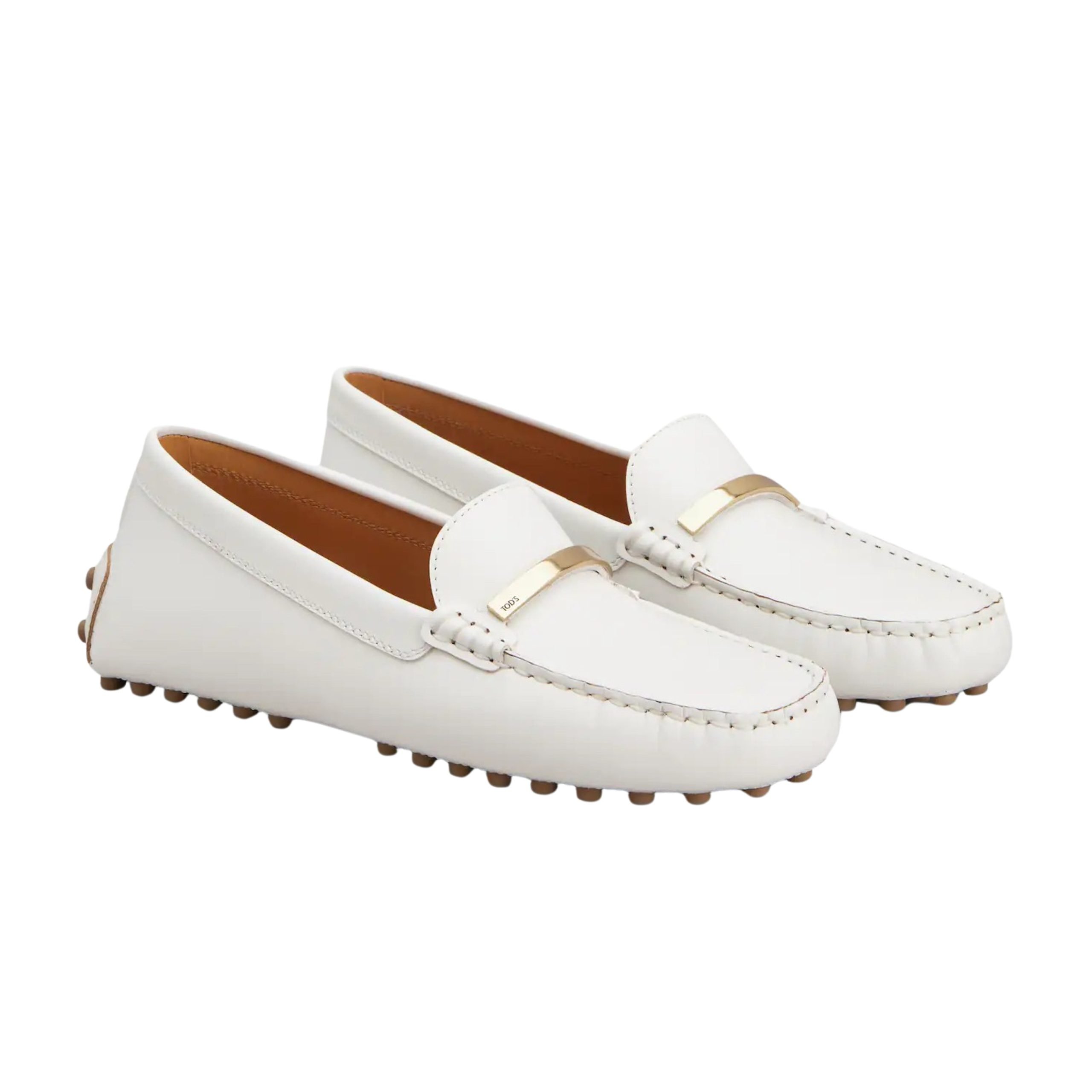 Tod's white loafers