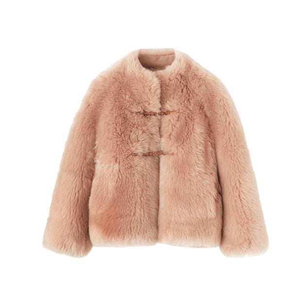 Ermanno Scervino pink fur jacket