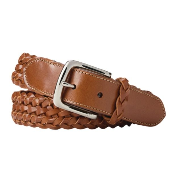 Ralph Lauren braided leather brown belt
