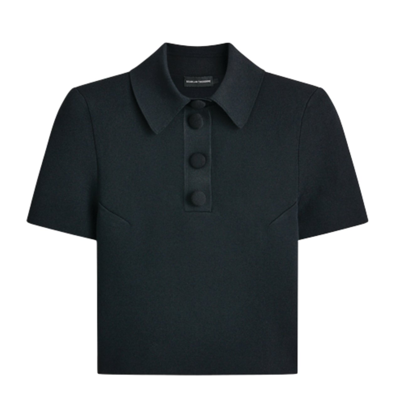 Scanlan Theodore black short sleeve collared shirt