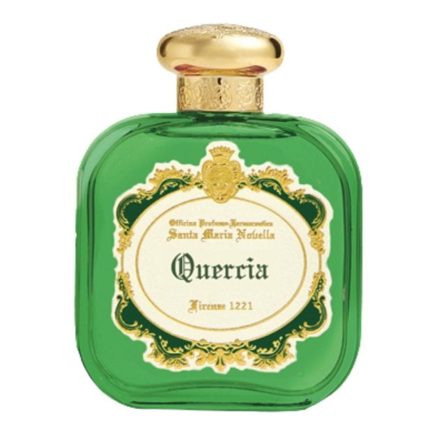 Santa Maria Novella green bottle of parfum with gold label