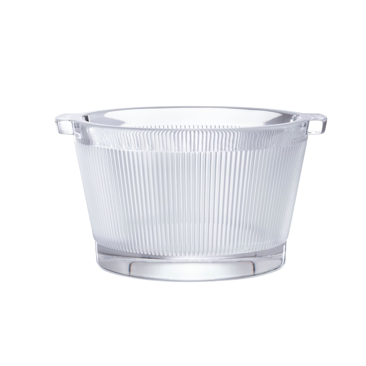 Lalique clear crystal ice bucket