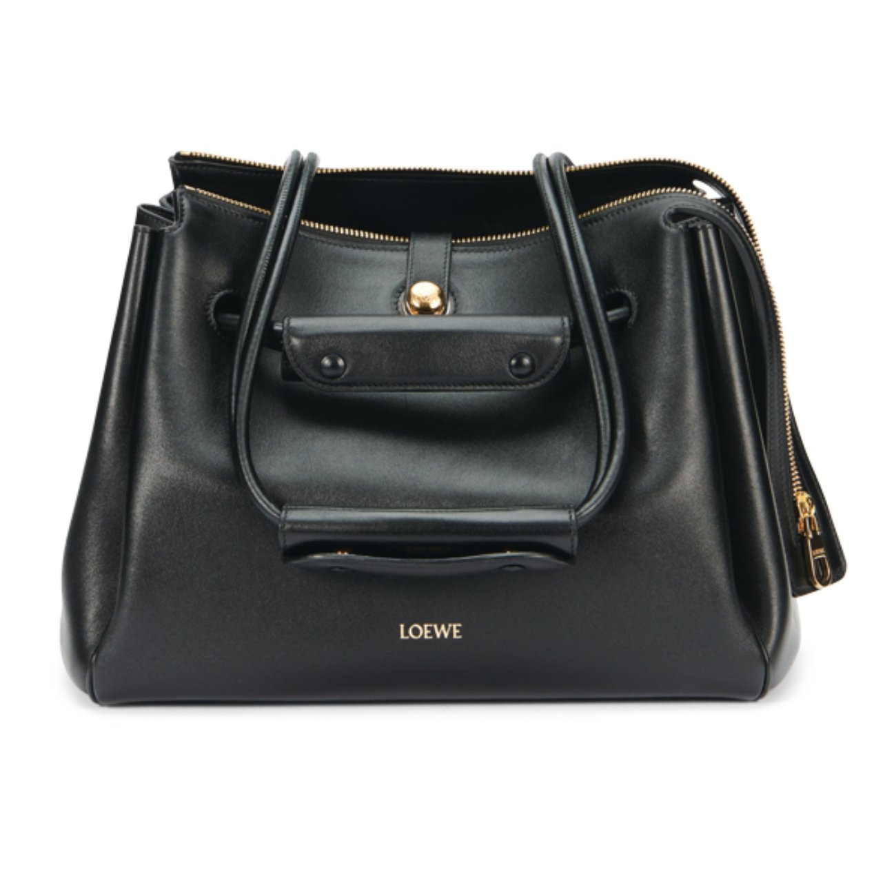 Loewe black leather bag