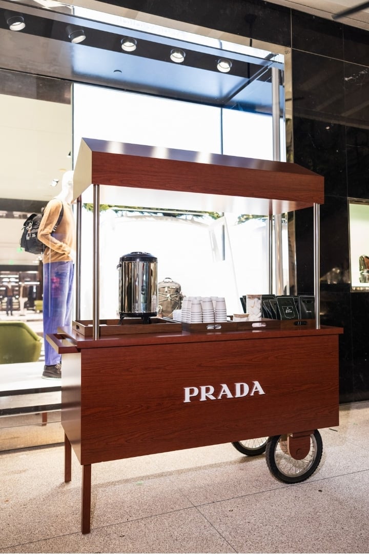 Prada Hot Chocolate Cart