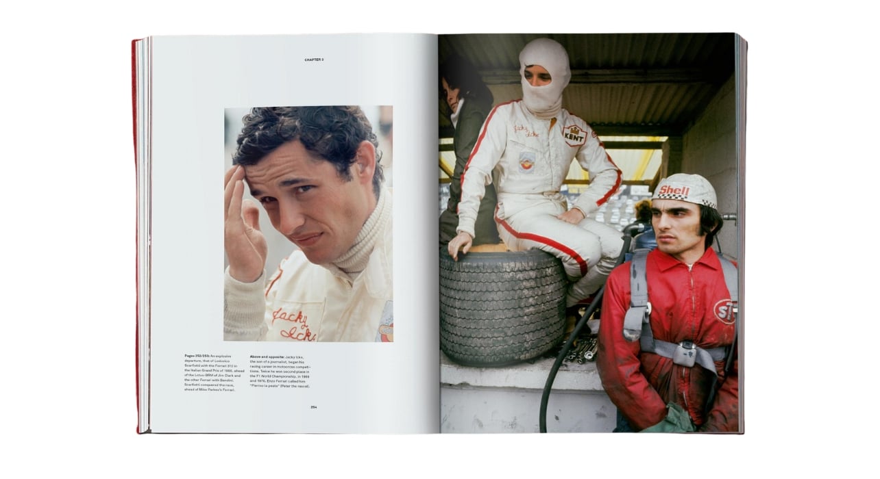 “Ferrari” by Giuseppe “Pino” Allievi, Taschen book spread