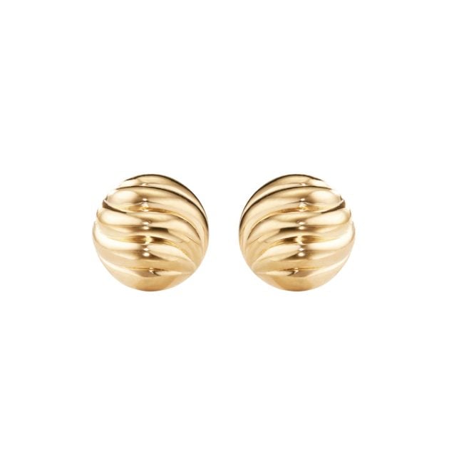 David Yurman gold stud earrings